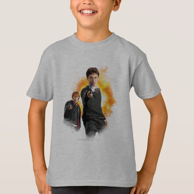 Camiseta Harry Potter y Ron Weasley (Anverso)
