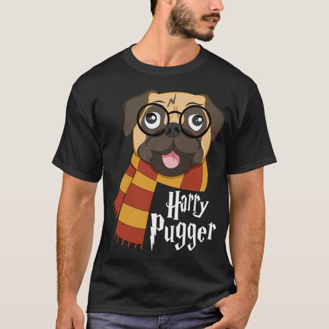 Camiseta Harry Pugger Funny Propietario de Pug Lover (Anverso)