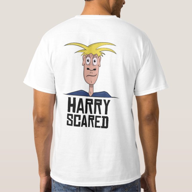 Camiseta Harry Sasued White Mens T-Shirt (Reverso)