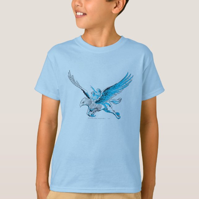 Camiseta Harry y Hermione en un Hippogriff (Anverso)