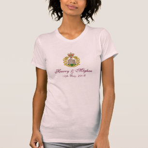 Camiseta Harry y Meghan Castle Motif Royal Bodas TShirt