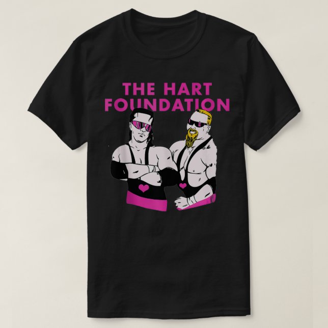 Camiseta Hart Foundation Wrestling (Diseño del anverso)