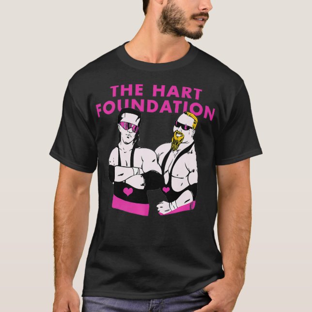 Camiseta Hart Foundation Wrestling Premium (Anverso)