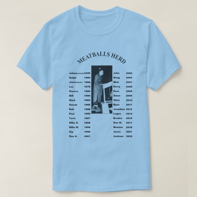 Camiseta Hart Mountain Meatballs 2026 (Diseño del anverso)