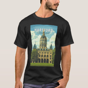 Camiseta Hartford Connecticut Viajes Arte Vintage