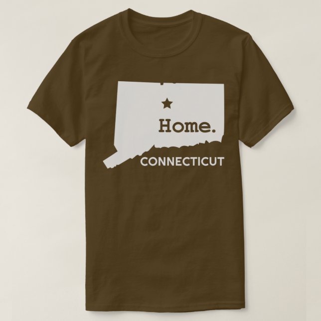 Camiseta Hartford CT New England Silhouette State of Connec (Diseño del anverso)