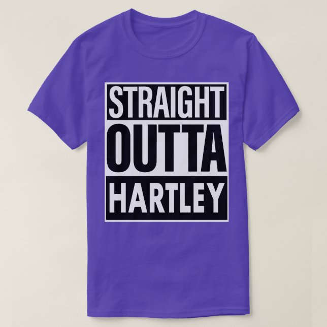 Camiseta Hartley Name Straight Outta Hartley (Diseño del anverso)