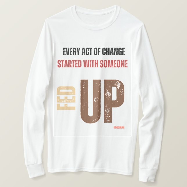 Camiseta Hartos y con manga larga encendida - BIPOC (Anverso del diseño)