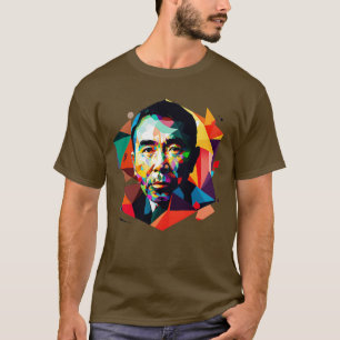 Camiseta Haruki Murakami retro diseño de arte