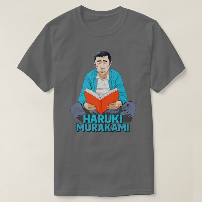 Camiseta Haruki Murakami retro diseño de arte 1 (Diseño del anverso)