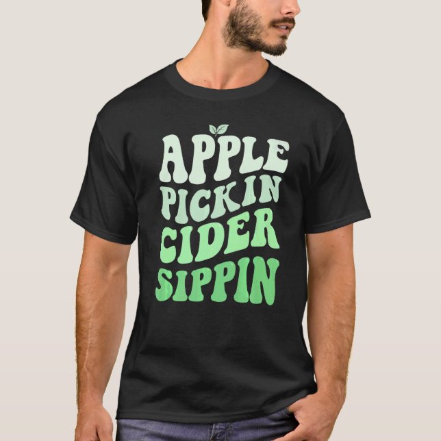 Camiseta Harv de recogida de Apple Pickin Cider Sippin Gree (Anverso)