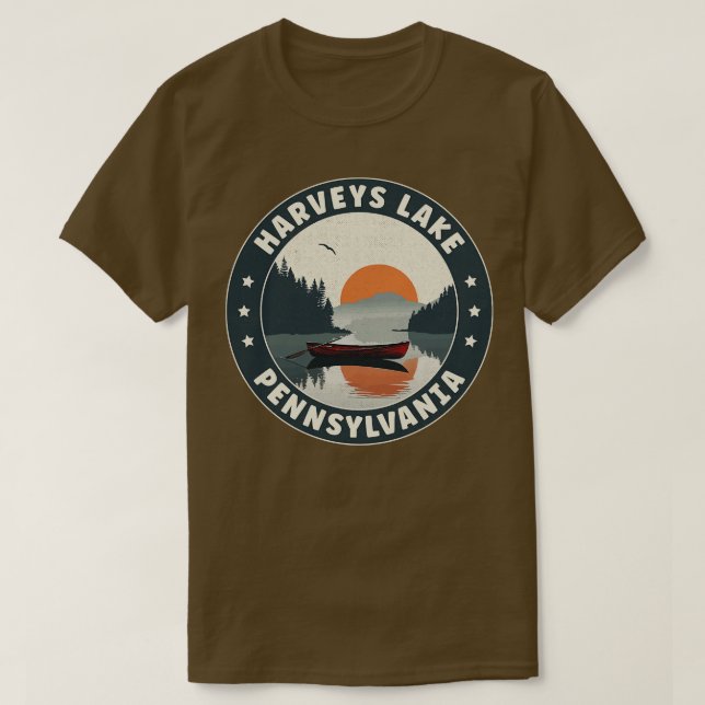 Camiseta Harveys Lake Pennsylvania Sunset (Diseño del anverso)