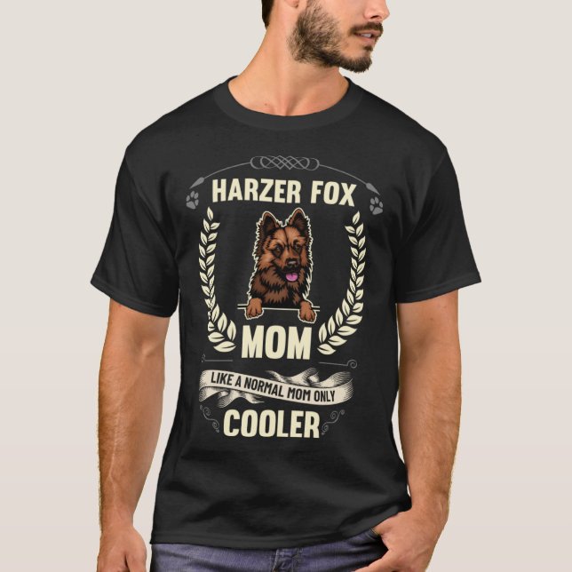 Camiseta Harzer Fox Mom Como Una Madre Normal Solo Perro Fr (Anverso)
