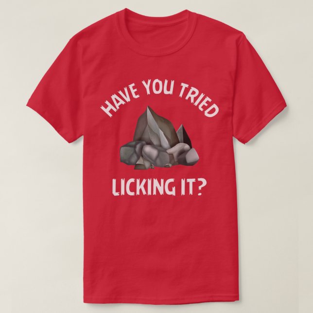 Camiseta ¿Has Intentado Licerlo Coleccionador De Rock Lapid (Diseño del anverso)
