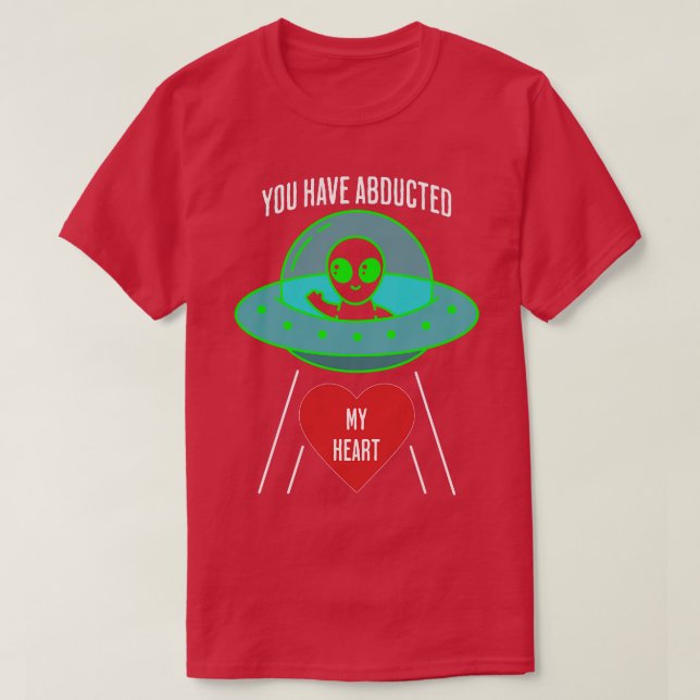 Camiseta Has secuestrado mi corazón verde y rojo (Diseño del anverso)