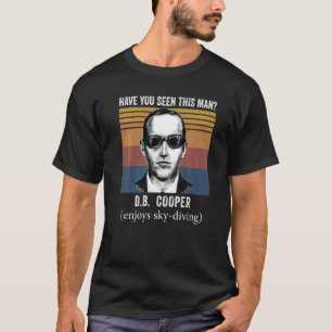 Camiseta ¿has visto a este hombre DB Cooper Avión Paracaidi