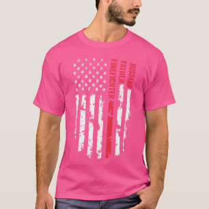 Camiseta Hasband father Firefighter