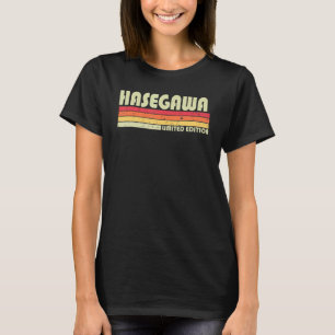 Camiseta Hasegawa Retro Vintage, nombre japonés