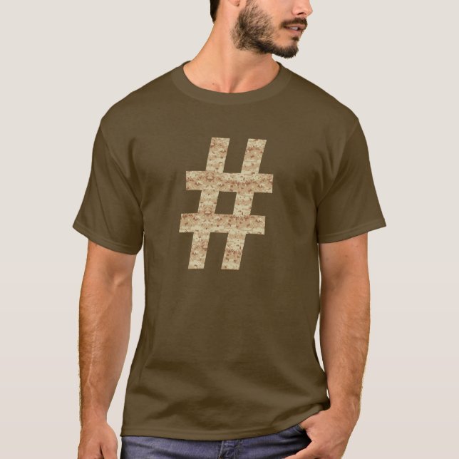 Camiseta Hashtag Camouflage (Anverso)