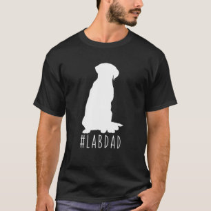 Camiseta Hashtag Lab Dad Labrador Recuperar Mamá Papá Perro