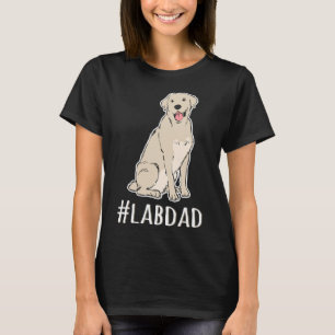 Camiseta Hashtag Lab Dad Labrador Retriever Dad