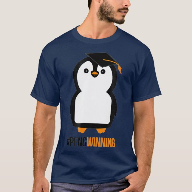 Camiseta Hashtag Pengwinning Penguin Graduación para (Anverso)