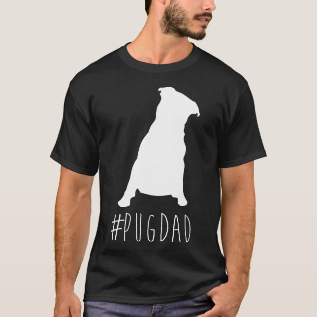 Camiseta Hashtag Pug Dad Pugdad (Anverso)