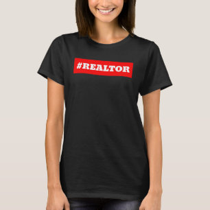 Camiseta Hashtag Realtor Real Estate