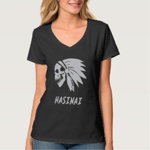 Camiseta Hasinai Nativo Indio Americano Nacido Libertad Mal