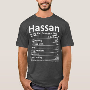 Camiseta HASSAN Nutrition Funny Cumpleaños Personalizado