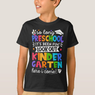 Camiseta Hasta Aquí Me Graduo El Jardín De Niños De Preesco