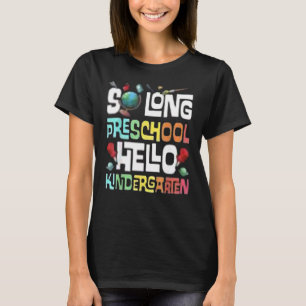 Camiseta Hasta Aquí Me Graduo El Jardín De Niños De Preesco