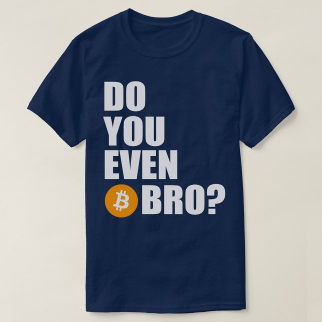 Camiseta ¿Hasta Btc Bro? (Diseño del anverso)