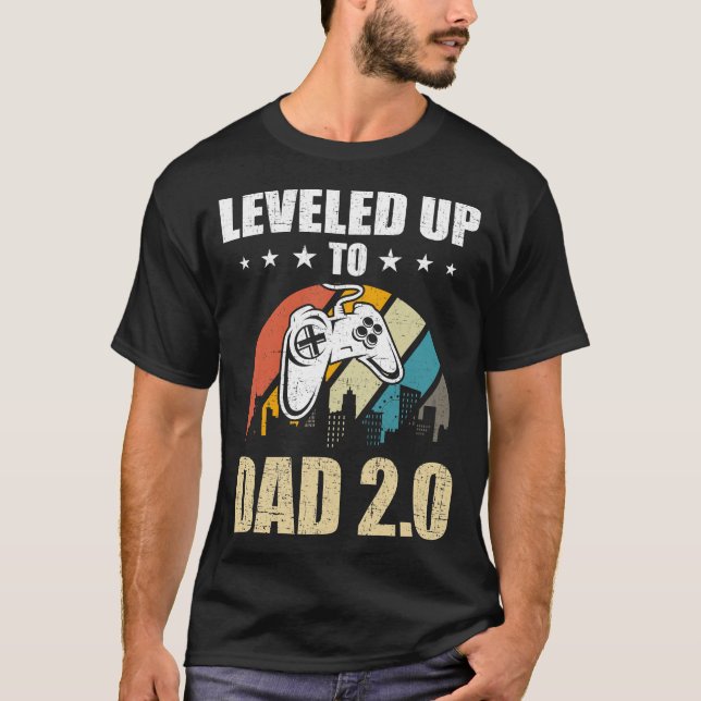 Camiseta Hasta Dad 2.0 Funny Video Gamer Gaming Gif (Anverso)