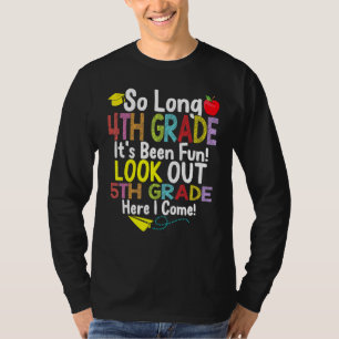 Camiseta Hasta El Cuarto Grado 5 Aquí Llego La Graduación