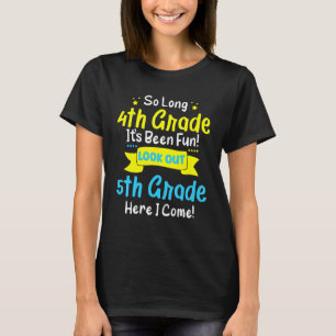 Camiseta Hasta El Cuarto Grado Aquí Vengo Niños De Quinto G