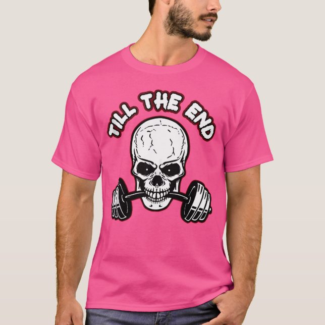 Camiseta Hasta el final de Skeleton Barbell (Anverso)