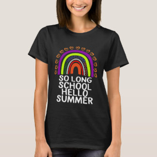 Camiseta Hasta El Largo Colegio Hola Verano Feliz Último Dí