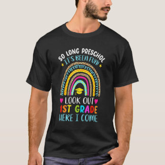 Camiseta Hasta el primer grado de preescolar, aquí voy el a