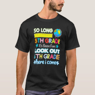 Camiseta Hasta El Quinto Grado 6 Aquí Llego El Último Día B