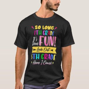 Camiseta Hasta El Séptimo Grado Mira El Octavo Grado Aquí L