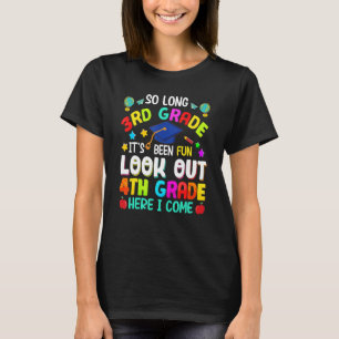 Camiseta Hasta el tercer grado, cuarto grado, aquí me gradu