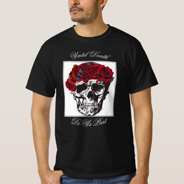 Camiseta Hasta La Muerte, Nos Parecen Negro Rojo Rosa (Anverso)