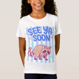 Camiseta Hasta Luego Mapache Divertido Retro