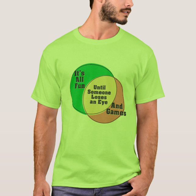 Camiseta Hasta que alguien pierda la vista todo es diversió (Anverso)