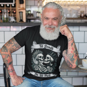 Camiseta Hasta que la muerte nos haga parte: Bride & Groom