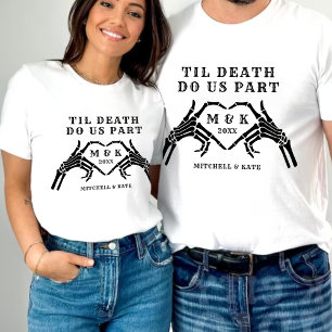 Camiseta Hasta Que La Muerte Nos Haga Parte Esbozo Boda De 