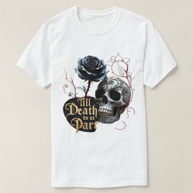 Camiseta Hasta que la muerte nos separe (Diseño del anverso)
