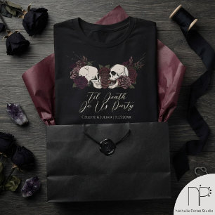Camiseta Hasta que la muerte nos separe Fiesta de bodas gót