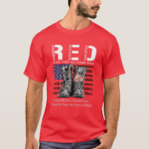 Camiseta Hasta que regresen a casa mi soldado viernes rojo